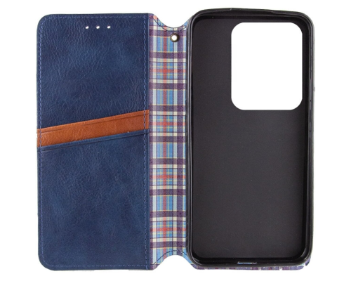 Чохол-книжка Leather Cubic Xiaomi Redmi Note 13 4G blue PLS-00-00131688