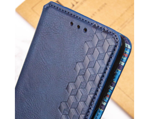 Чохол-книжка Leather Cubic Xiaomi Redmi 13 blue PLS-00-00131660