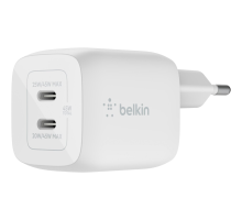 Зарядний пристрій Belkin 45W 3A GAN 2USB-С (WCH011VFWH) white PLS-00-00136414