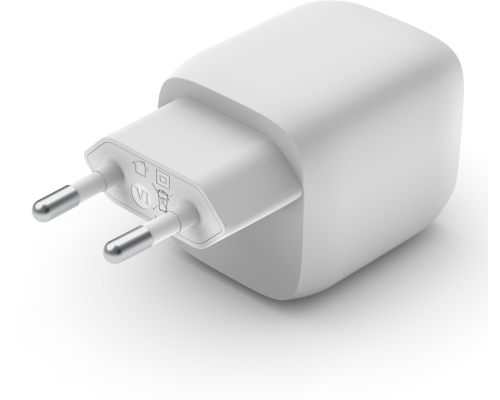 Зарядний пристрій Belkin 45W 3A GAN 2USB-С (WCH011VFWH) white PLS-00-00136414