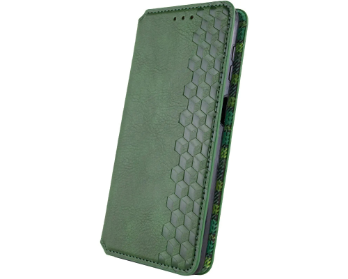Чохол-книжка Leather Cubic Motorola Moto G06 green PLS-00-00162781