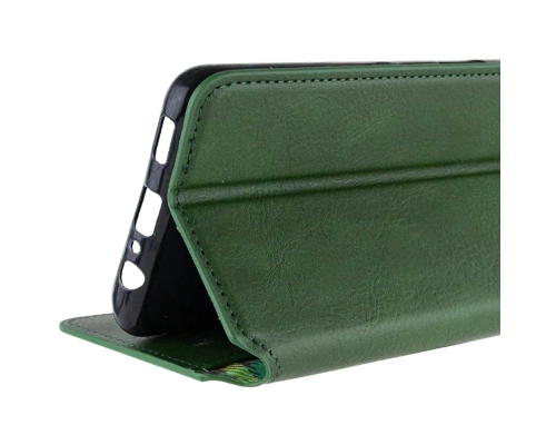 Чохол-книжка Leather Cubic Motorola Moto G06 green PLS-00-00162781