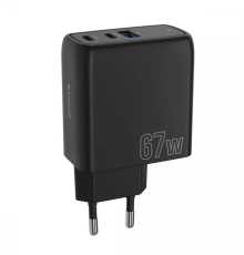 Зарядний пристрій Proove Shot GaN 67W 3A 1USB-A+2USB-C black PLS-00-00133928