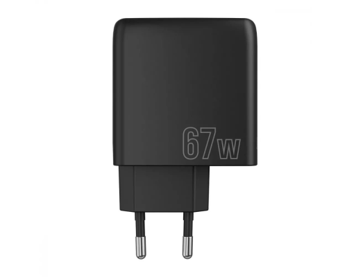 Зарядний пристрій Proove Shot GaN 67W 3A 1USB-A+2USB-C black PLS-00-00133928