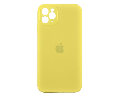 Чохол Silicone Case Квадратні Борти Full Camera iPhone 11 Pro Max yellow PLS-00-00103229