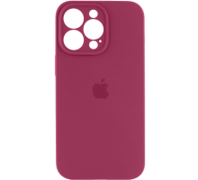 Чохол Silicone Case Full Camera Protective iPhone 13 Pro maroon PLS-00-00103389