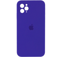 Чохол Silicone Case Квадратні Борти Full Camera iPhone 11 Pro ultra violet PLS-00-00097858