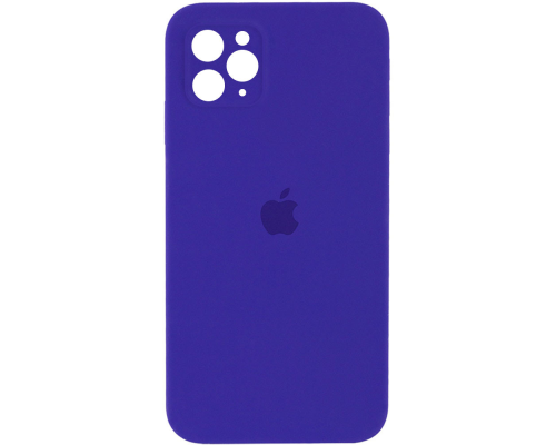 Чохол Silicone Case Квадратні Борти Full Camera iPhone 11 Pro ultra violet PLS-00-00097858