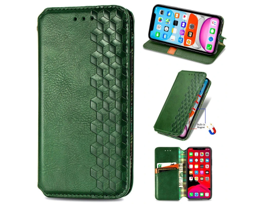 Чохол-книжка Leather Cubic Samsung A065 Galaxy A06 green PLS-00-00162844