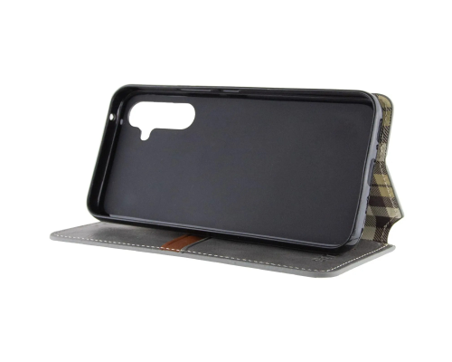 Чохол-книжка Leather Cubic Samsung A576 Galaxy A57 gray PLS-00-00162921