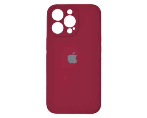 Чохол Silicone Case Full Camera Protective iPhone 14 Pro maroon PLS-00-00122868