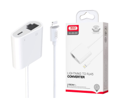 Перехідник XO GB009 Lighting to RJ45 white PLS-00-00145811