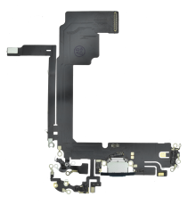 Шлейф iPhone 15 Pro Max з роз'ємом зарядки blue titanium PLS-00-00112842