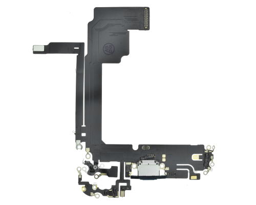 Шлейф iPhone 15 Pro Max з роз'ємом зарядки blue titanium PLS-00-00112842