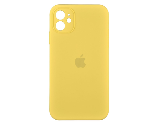 Чохол Silicone Case Квадратні Борти Full Camera iPhone 11 yellow PLS-00-00102441