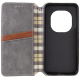 Чохол-книжка Leather Cubic Xiaomi Redmi Note 14 Pro 4G gray PLS-00-00163106