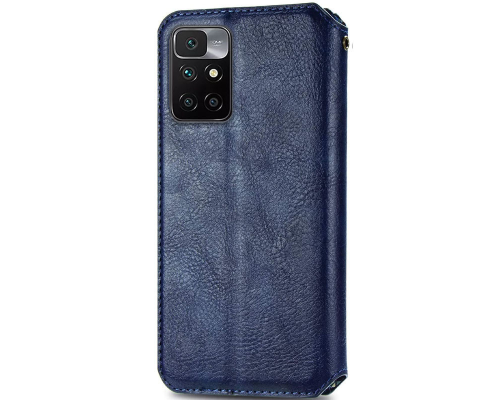 Чохол-книжка Leather Cubic Xiaomi Redmi 10 blue PLS-00-00162999