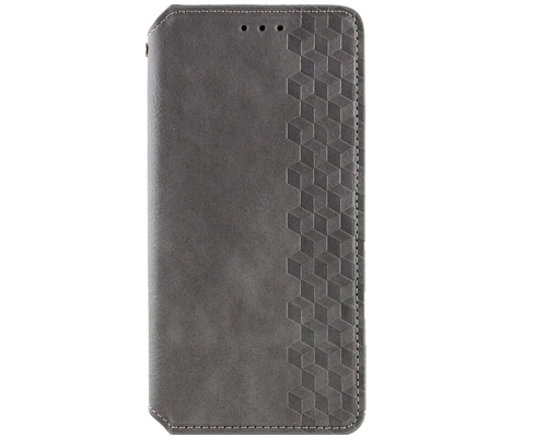 Чохол-книжка Leather Cubic Xiaomi Redmi Note 14 Pro 4G gray PLS-00-00163106