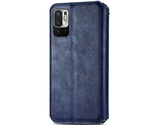 Чохол-книжка Leather Cubic Xiaomi Redmi Note 10 5G blue PLS-00-00163071