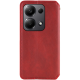 Чохол-книжка Leather Cubic Xiaomi Redmi Note 13 5G red PLS-00-00163086