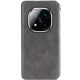 Чохол-книжка Leather Cubic Xiaomi Redmi Note 14 Pro 4G gray PLS-00-00163106