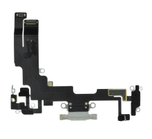 Шлейф iPhone 14 з роз'ємом зарядки white (Original Used) PLS-00-00127225