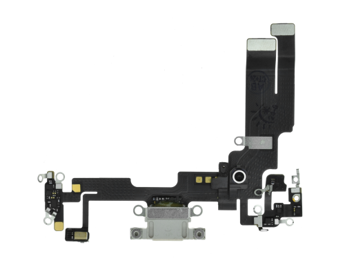 Шлейф iPhone 14 з роз'ємом зарядки white (Original Used) PLS-00-00127225