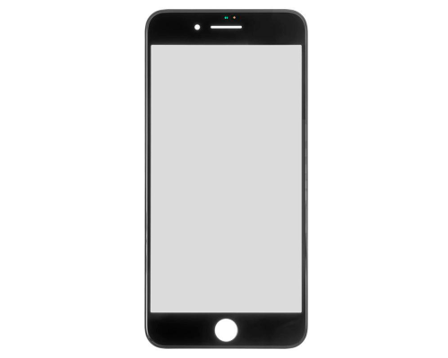 Скло дисплея iPhone 8 Plus з рамкою та OCA black (Original China) PLS-00-00021686
