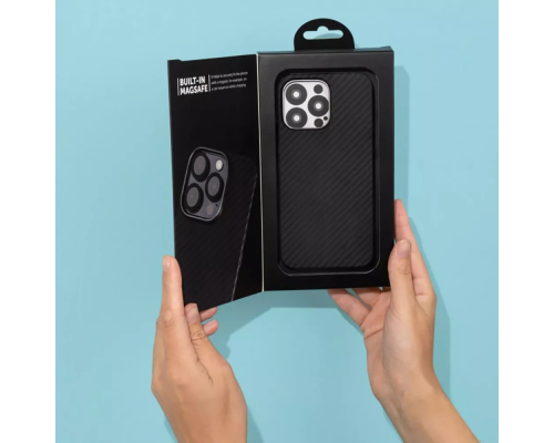 Чохол Proove Carbon Slim with MagSafe Ring iPhone 16 black PLS-00-00136483