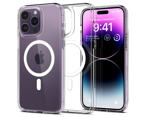 Чохол Spigen Ultra Hybrid with MagSafe iPhone 14 Pro Max transparent PLS-00-00105895