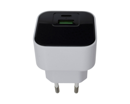 Зарядний пристрій Monoko MAC032 PD+QC3.0 35W USB-C+USB-A white PLS-00-00121100