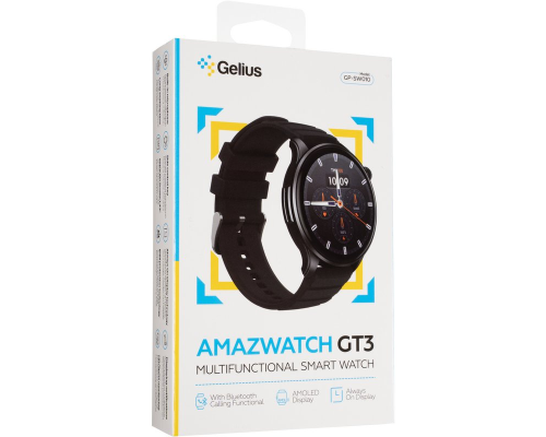 Смарт годинник Gelius Amazwatch GT3 GP-SW010 black PLS-00-00161370