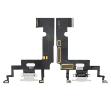 Шлейф iPhone XR з роз'ємом зарядки white (Original Used) PLS-00-00046616