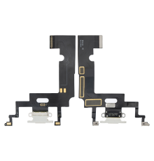 Шлейф iPhone XR з роз'ємом зарядки white (Original Used) PLS-00-00046616