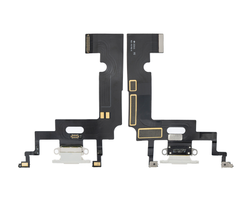 Шлейф iPhone XR з роз'ємом зарядки white (Original Used) PLS-00-00046616