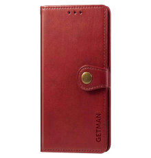 Чохол-книжка Leather GETMAN with card holder Samsung A107 Galaxy A10s red PLS-00-00148238