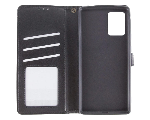 Чохол-книжка Leather GETMAN with card holder Motorola Moto E13 black PLS-00-00148153