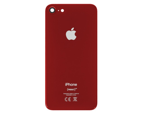 Задня кришка iPhone 8 зі склом камери red (Original China) PLS-00-00046584