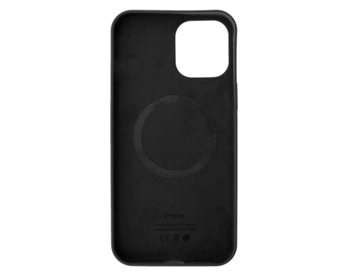 Чохол Silicone Case Full з MagSafe та Анімацією iPhone 12 Pro Max black PLS-00-00109109