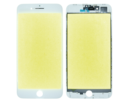 Скло дисплея iPhone 8 Plus з рамкою white (Original China) PLS-00-00016942