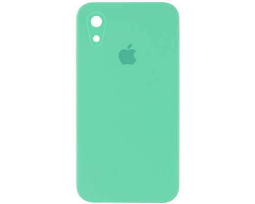 Чохол Silicone Case Квадратні Борти Full Camera iPhone XR spearmint PLS-00-00104664