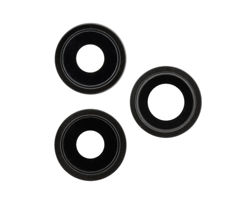 Скло камери Apple iPhone 12 Pro Max з рамкою black (Original) PLS-00-00068104