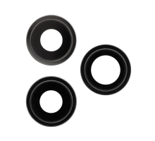 Скло камери Apple iPhone 12 Pro з рамкою black (Original) PLS-00-00059065