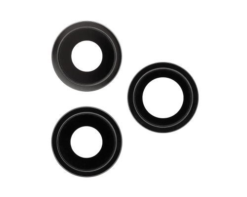 Скло камери Apple iPhone 12 Pro з рамкою black (Original) PLS-00-00059065