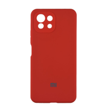 Чохол Silicone Cover Full Camera Xiaomi Mi 11 Lite red PLS-00-00112250