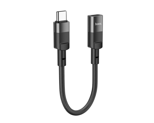 Перехідник Hoco U107 Type-C to Lightning 0.1м black PLS-00-00114101