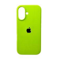 Чохол Silicone Case Full Protective для iPhone 16 neon green PLS-00-00130524