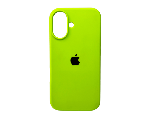 Чохол Silicone Case Full Protective для iPhone 16 neon green PLS-00-00130524