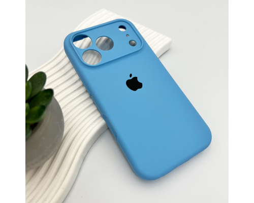 Чохол Silicone Case Full Camera Protective для iPhone 17 Pro cornflower PLS-00-00155269
