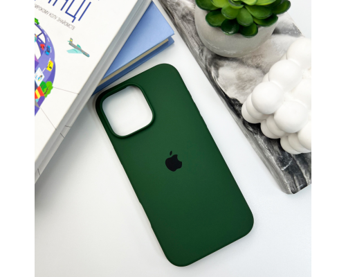 Чохол Silicone Case Full Protective для iPhone 16 Pro Max atrovirens PLS-00-00130734